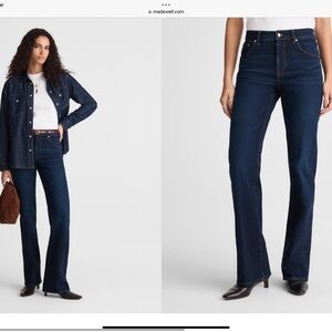 Madewell Relaxed Bootcut Jeans Dark Wash Brand New Size 26